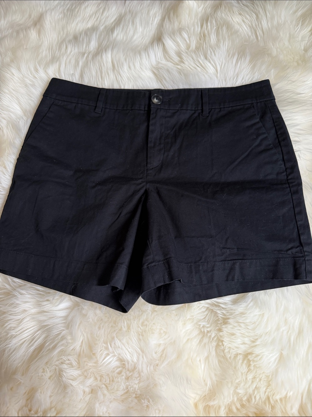 Ann Taylor Factory Black Tailored Shorts with Belt Loops